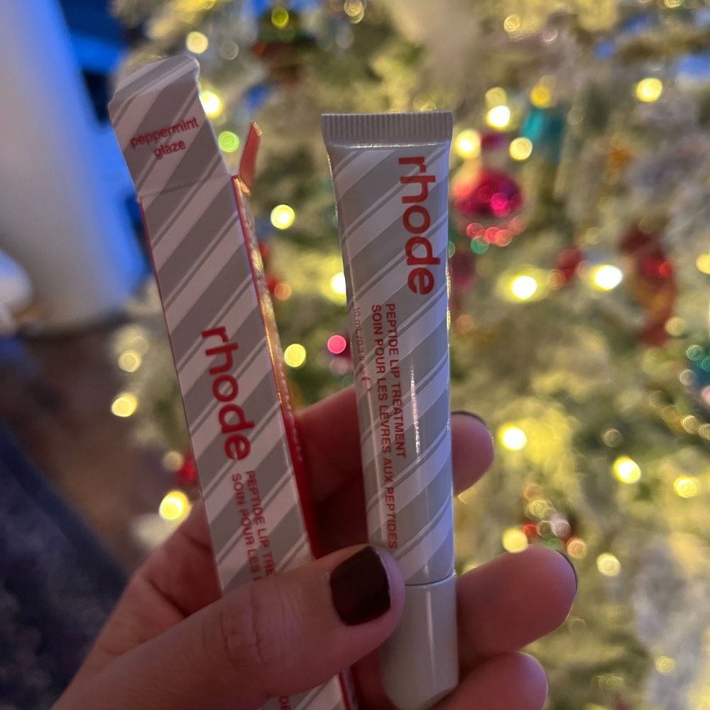 Rhode Peppermint Glaze peptide Lip treatment holiday